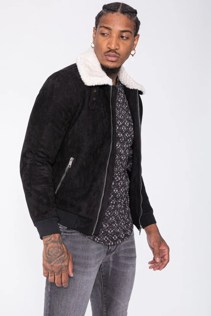 THE MONDAVIO FUR COLLAR JACKET