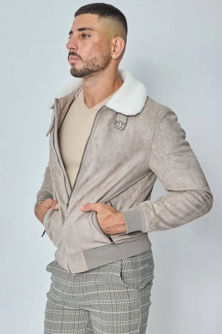 THE MONDAVIO FUR COLLAR JACKET