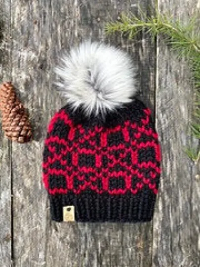 The XOXO Beanie knit hat PATTERN