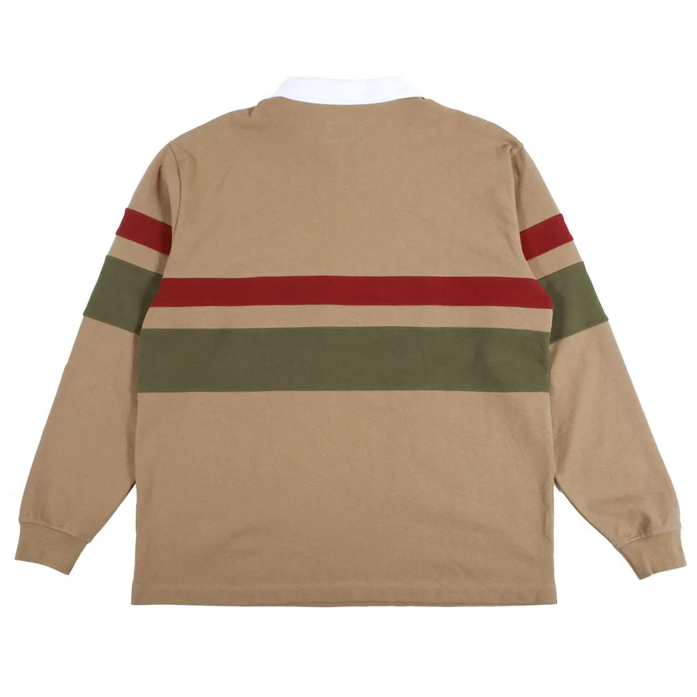 Theories Half Zip Rugby Shirt Sand