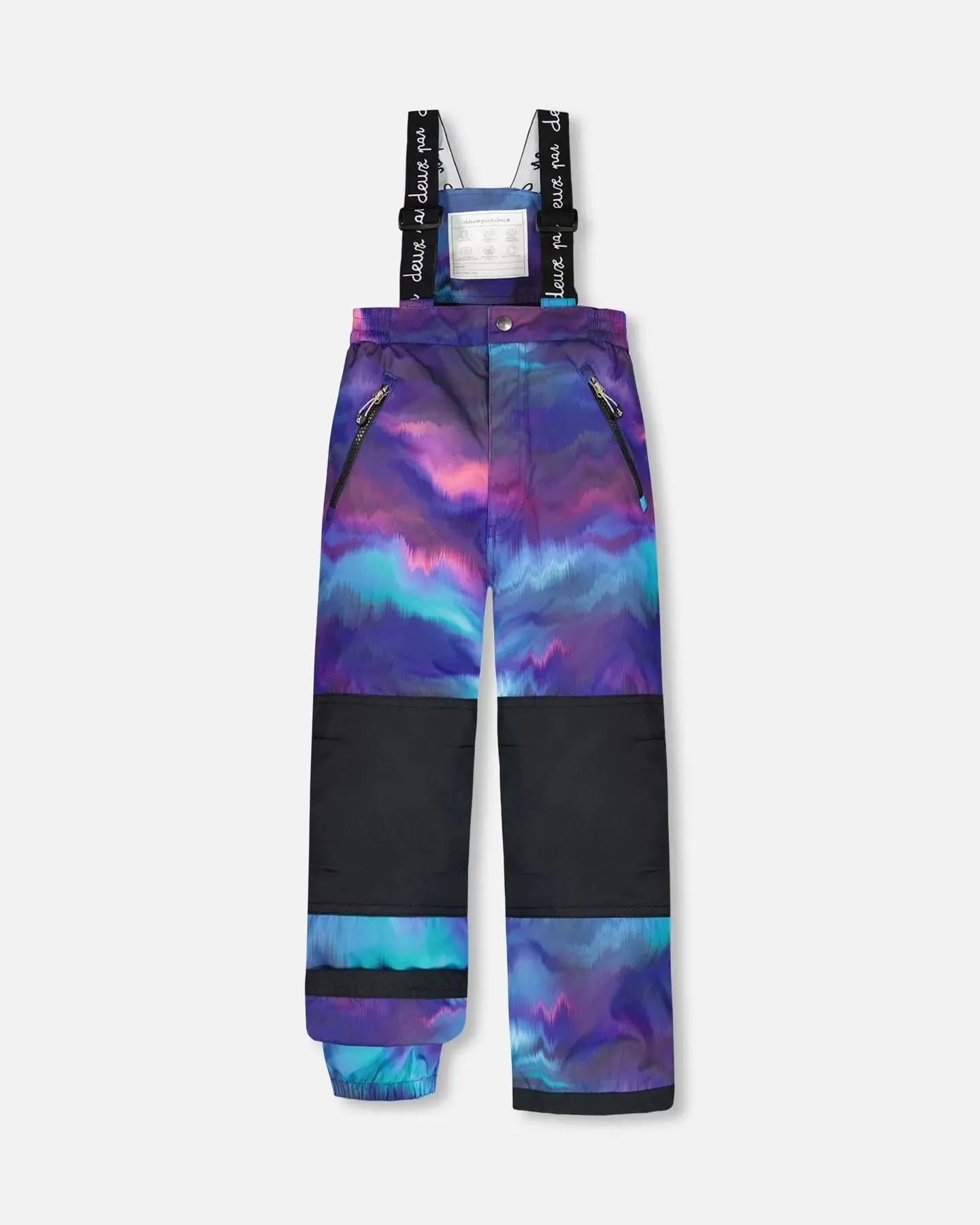 Two Piece Snowsuit Printed Purple Aurora Borealis