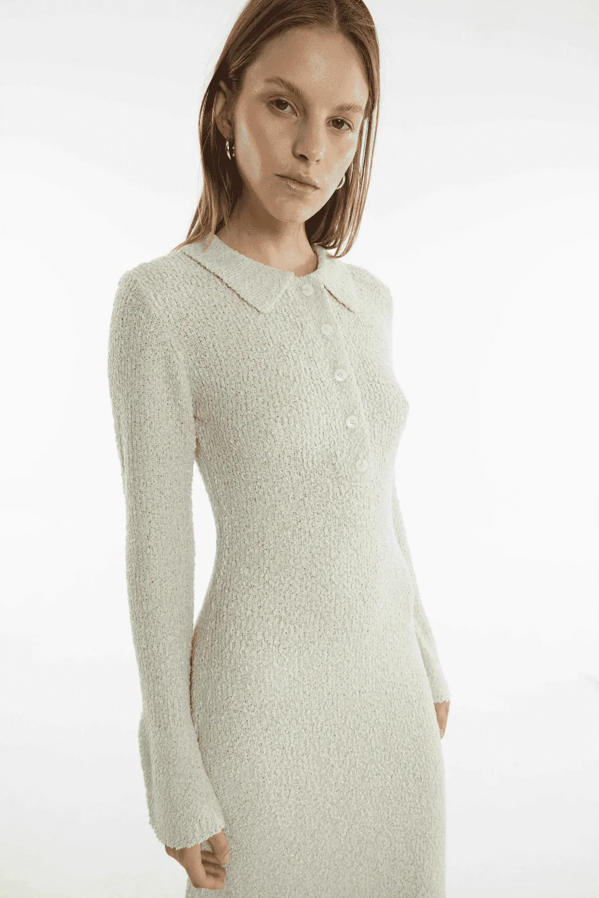 Unbound Knit Shirt Dress