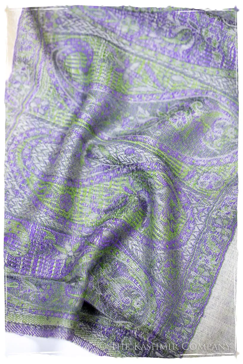 Valeria Paisley Frontière Pashmina Cashmere Scarf