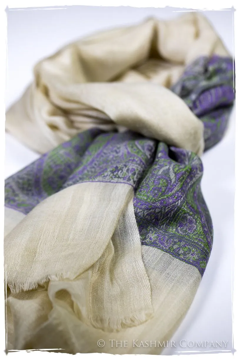 Valeria Paisley Frontière Pashmina Cashmere Scarf