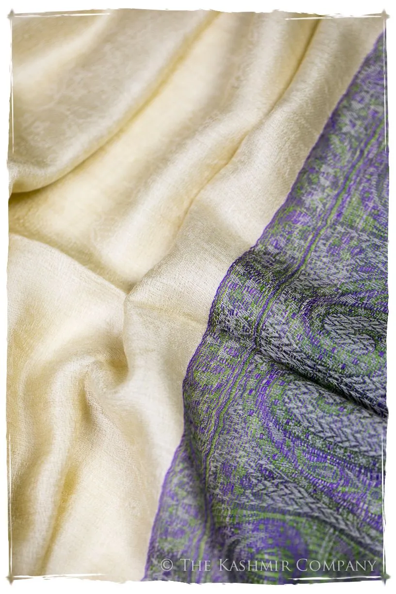 Valeria Paisley Frontière Pashmina Cashmere Scarf