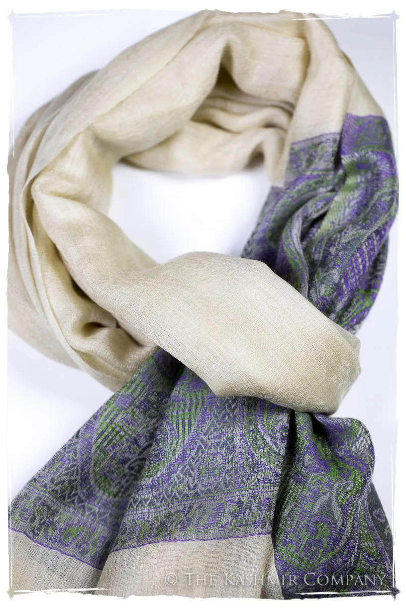 Valeria Paisley Frontière Pashmina Cashmere Scarf