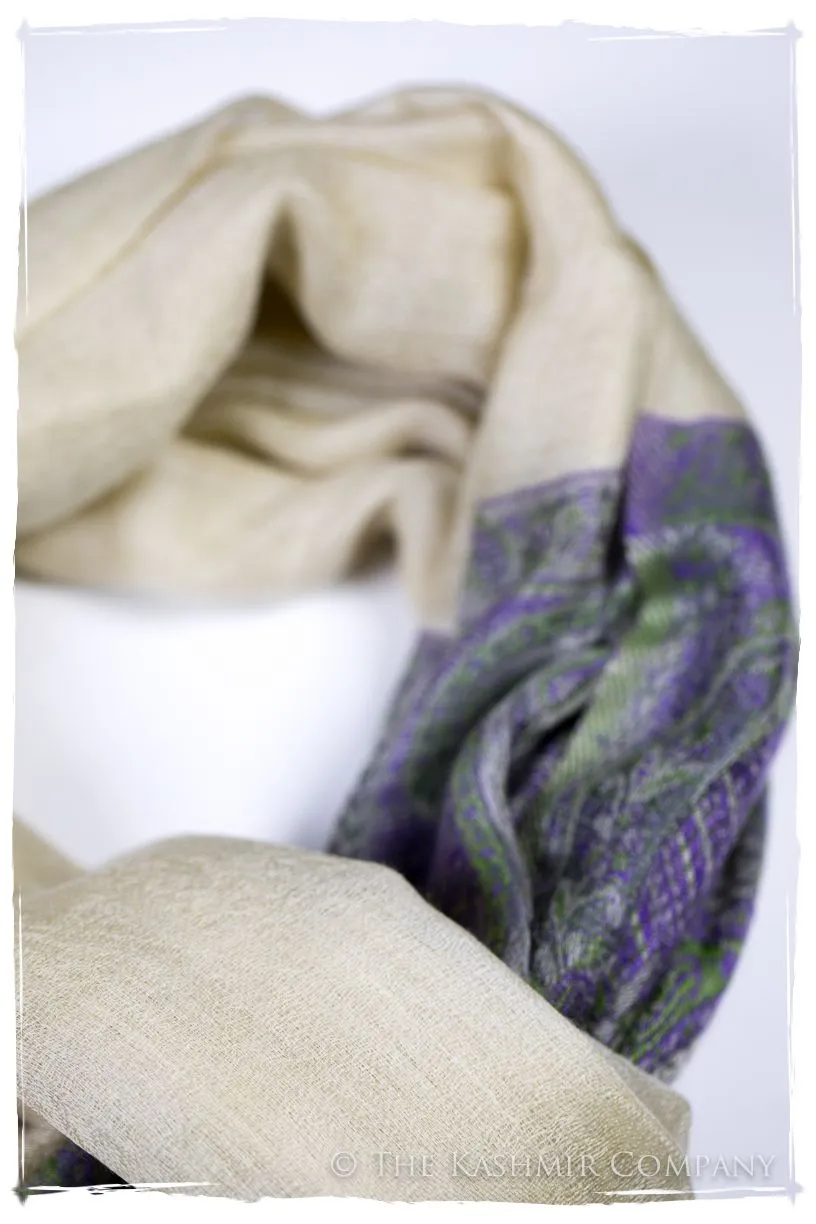 Valeria Paisley Frontière Pashmina Cashmere Scarf