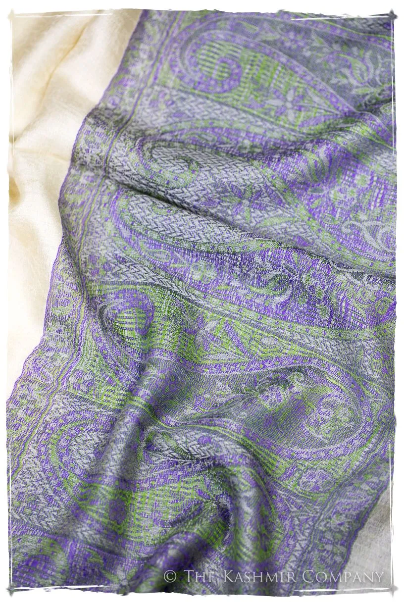 Valeria Paisley Frontière Pashmina Cashmere Scarf