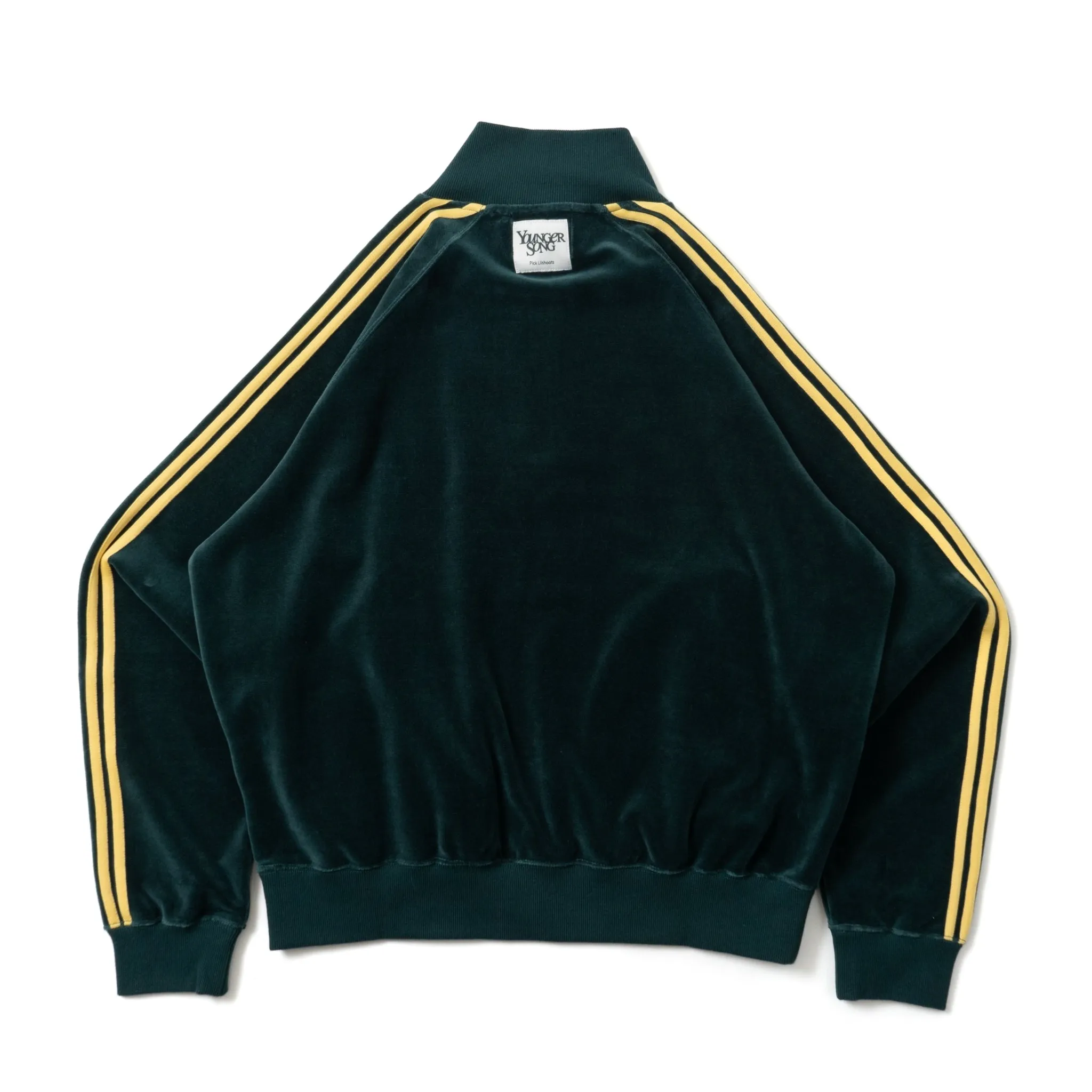 velours half zip track jacket