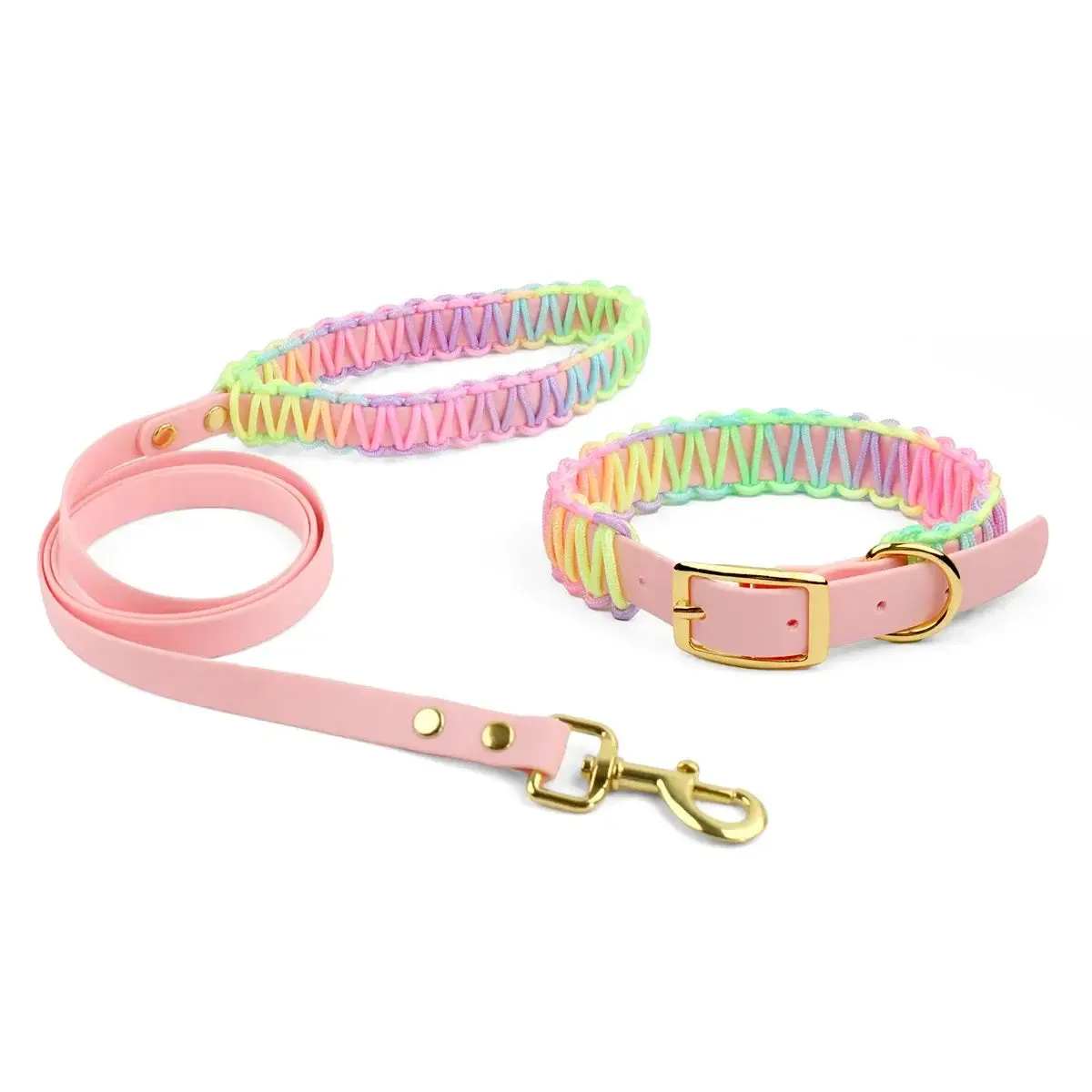 Vibrant Dog Collar & Leash Set - Ultimate Control & Style