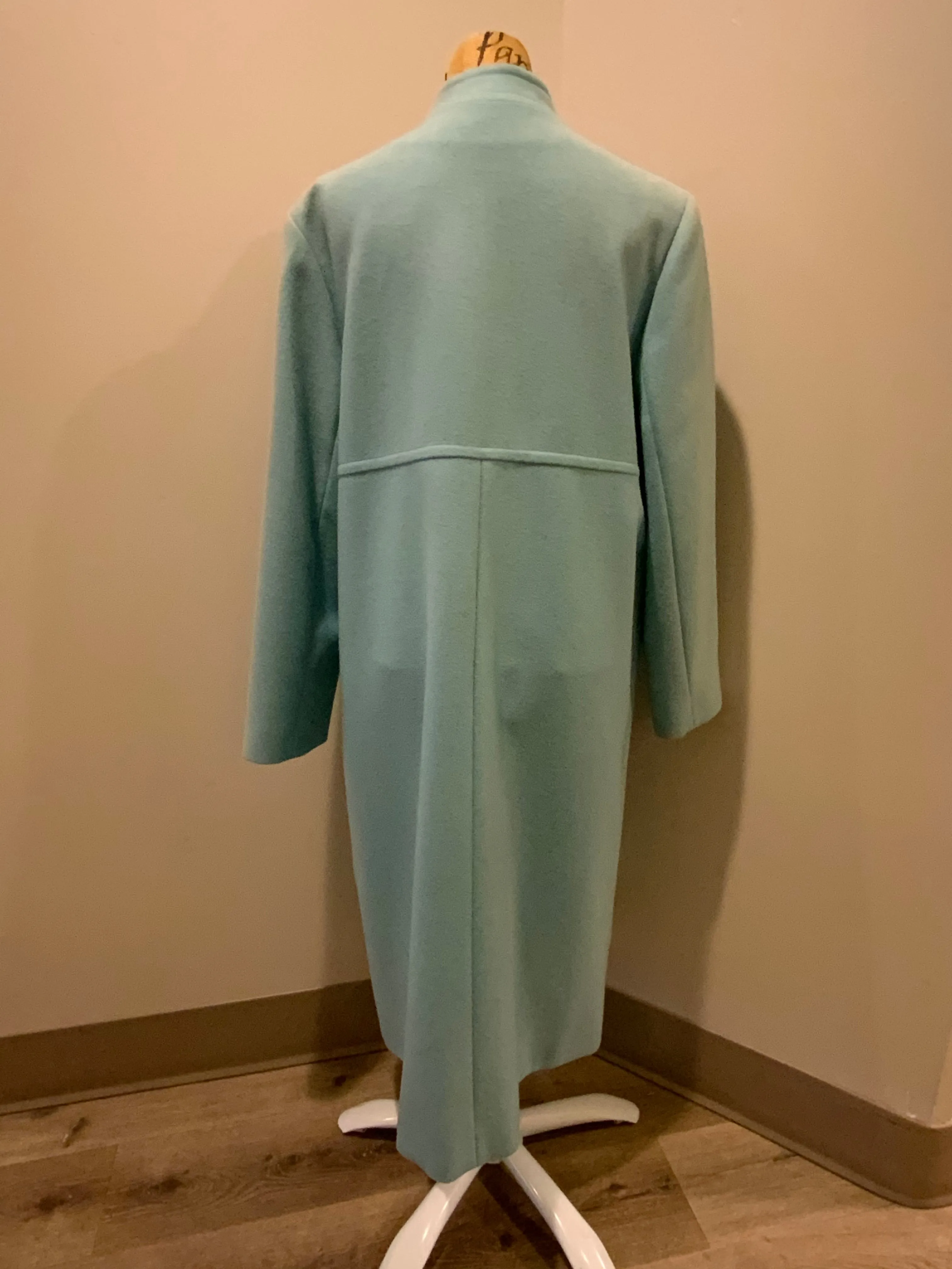 Vintage Harve Benard Light Blue Wool Coat