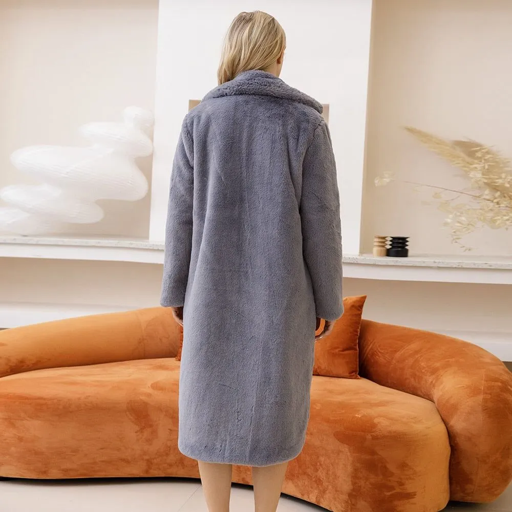 Women's Winter Faux Fur Long Coat