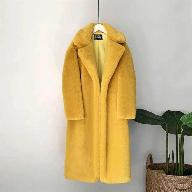 Women's Winter Faux Fur Long Coat