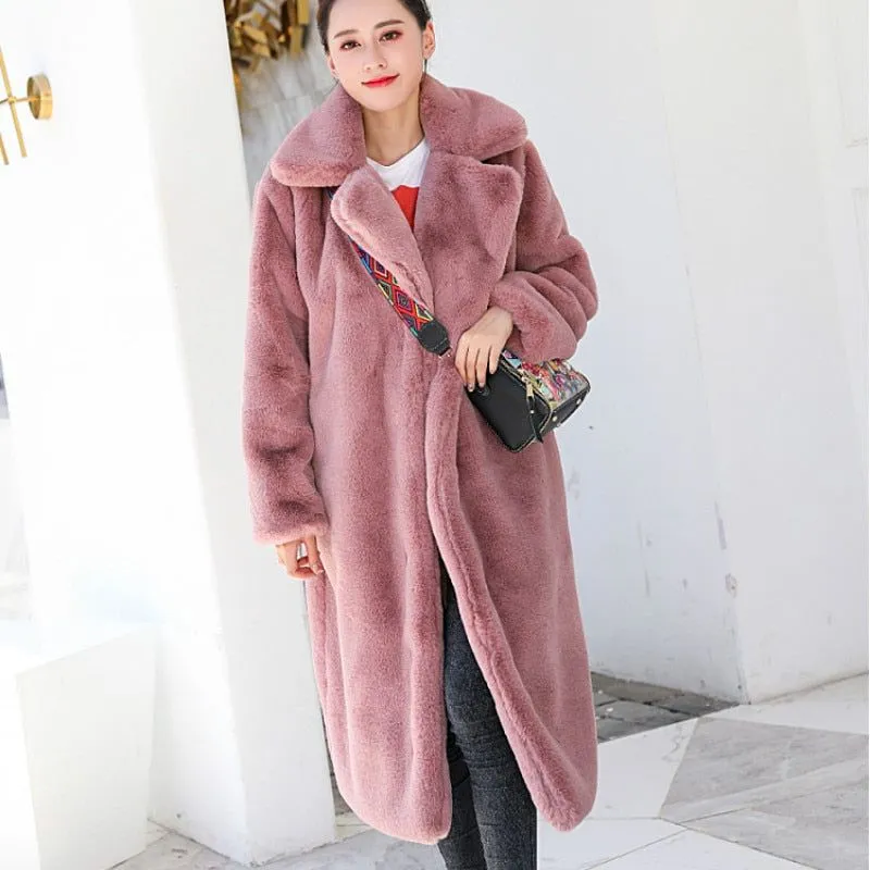 Women's Winter Faux Fur Long Coat